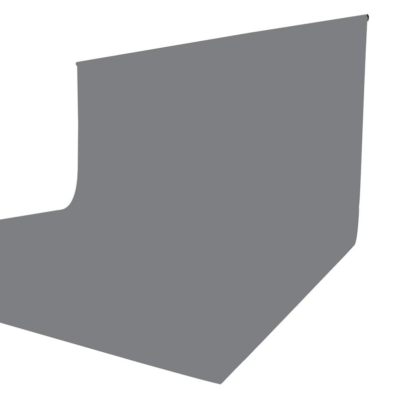 ISSUNTEX 10X24 ft Background Muslin Backdrop, Photo Studio, Collapsible High Density Screen for Video Photography and Television-Gray - Image 1